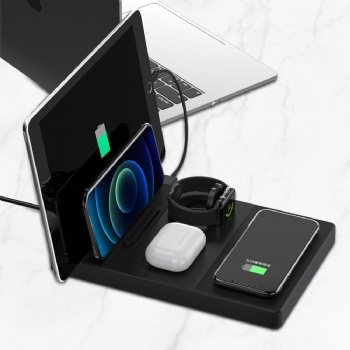 X-12Magsafe wireless charger supports 2 mobile phones, watches, tablets, headsets, computers, multi-function wireless chargers