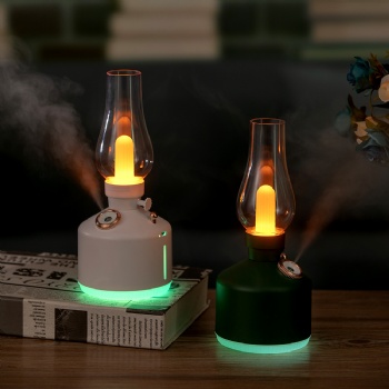 2022New Products USB LED Night Lamp With Humidifier 7 Colors Mini Tabletop 280ML Water Tank Portable Humidifier For Hotel&Home