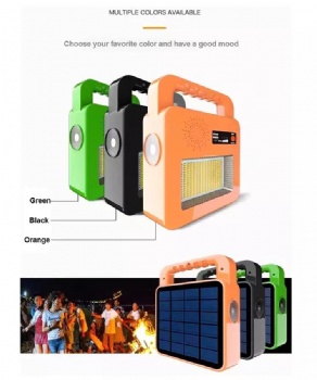 Waterproof Portable power bank torch lamp camping light emergency light wireless solar bluetooth speaker light