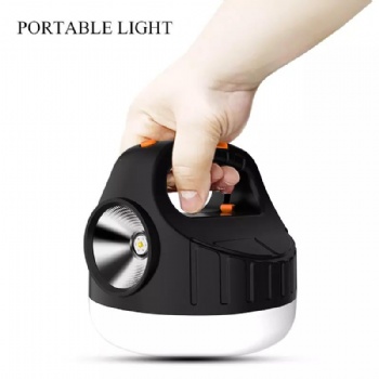 solar power rechargeable portable emergency work light waterproof led outdoor camping light