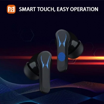 PM9 smart watch tws gaming in-ear earphones mini wireless digital LED display gamer headphones