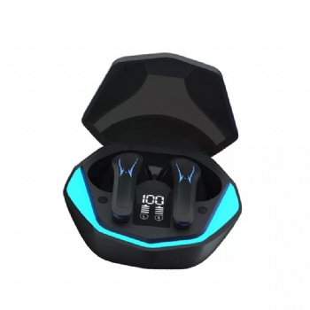 PM9 smart watch tws gaming in-ear earphones mini wireless digital LED display gamer headphones