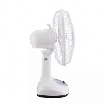 Hot Selling 12inch Rechargeable Table Solar Fan DC Solar Fans USB Charge Desk Fan with Led Light